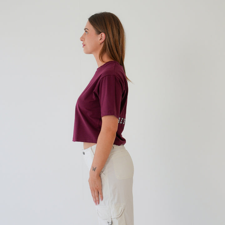 UNI LADIES 'ESSENTIAL TOP' - BURGUNDY