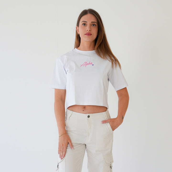 ALPHA LADIES 'ESSENTIAL TOP' - WHITE