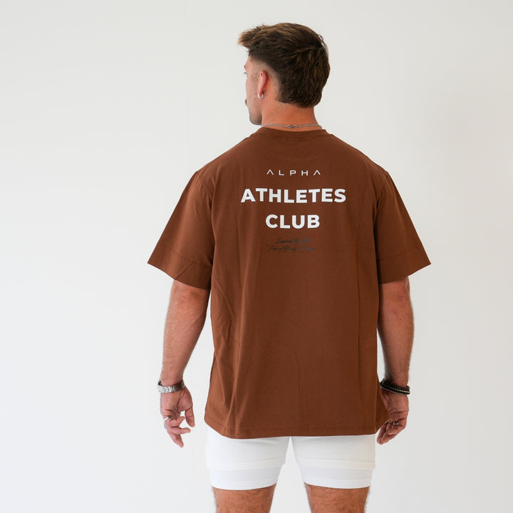 'ATHLETES CLUB' PUMP COVER - CHOCOLATE