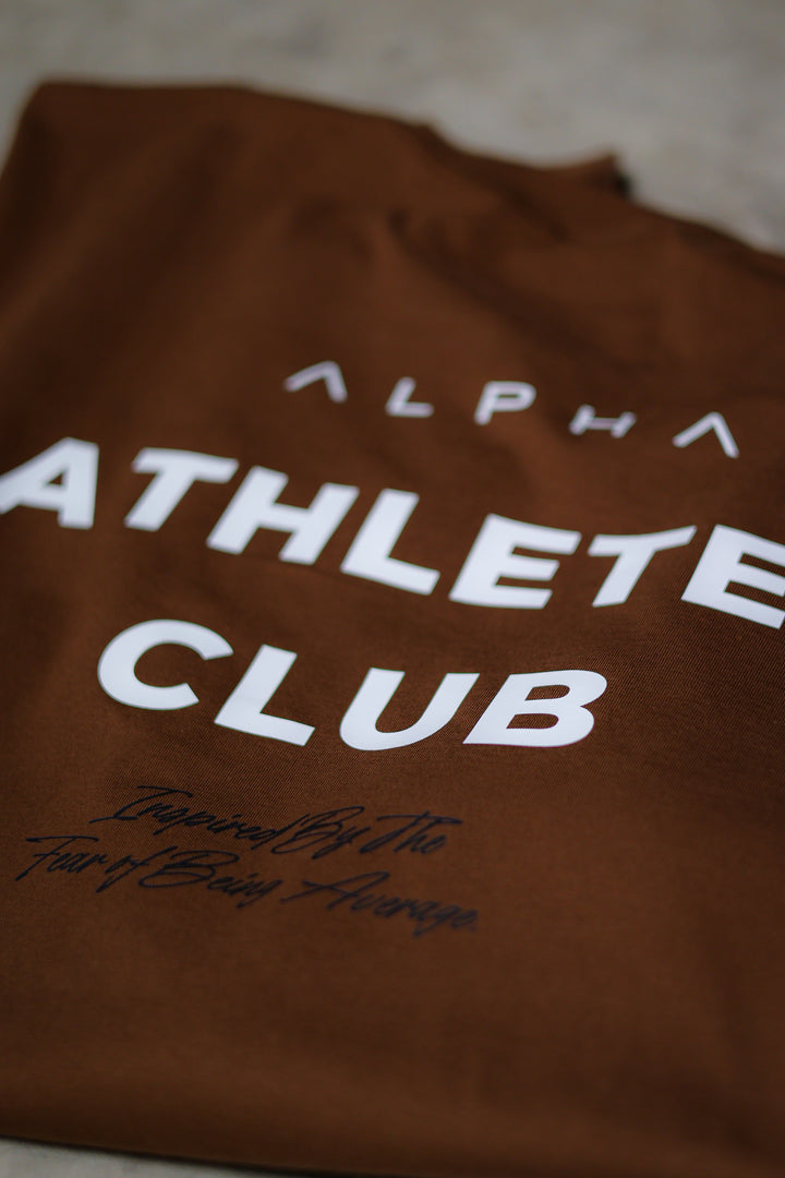 'ATHLETES CLUB' PUMP COVER - CHOCOLATE